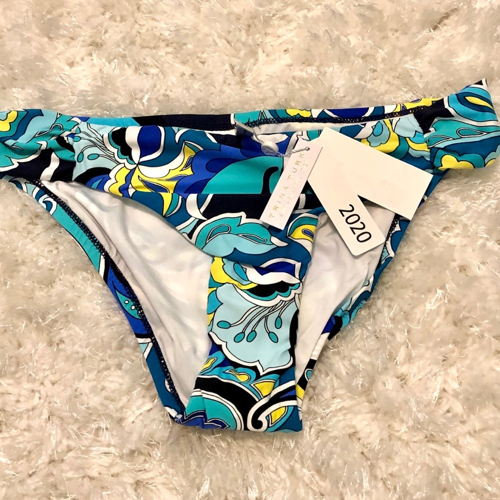 NWT- Trina Turk Ipanema Shirred Hipster Bottom - Picture 3 of 8